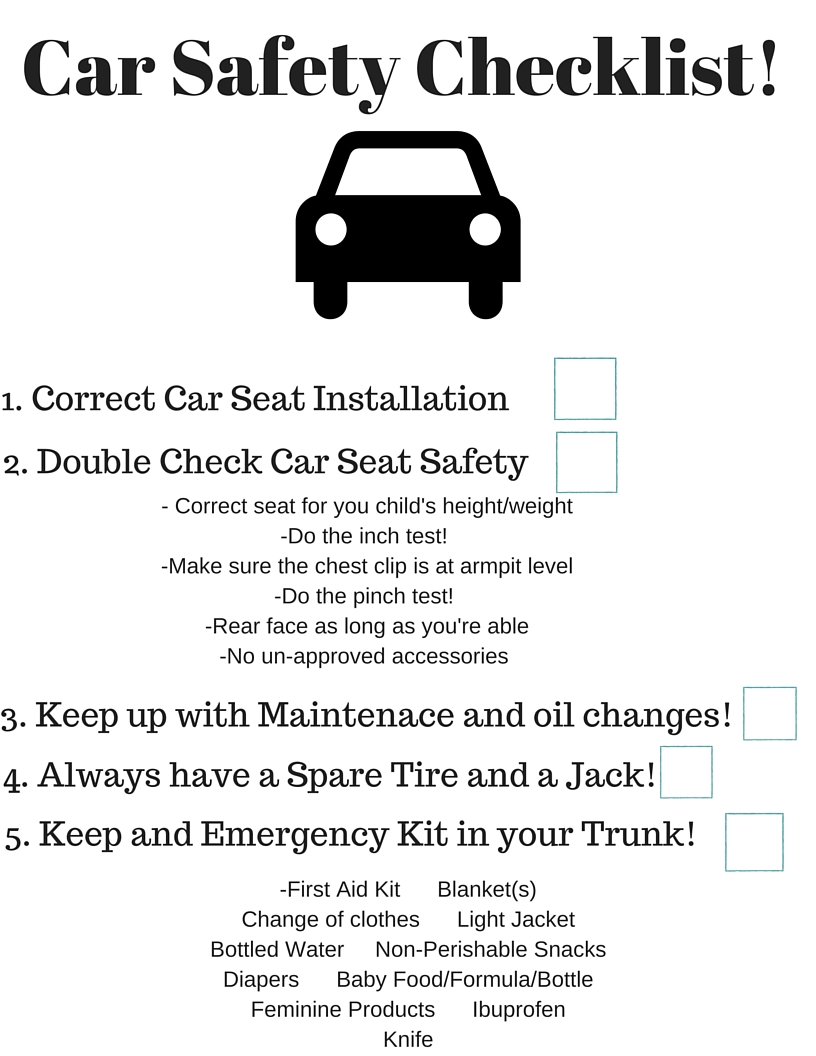 Car Safety Checklist go!od one