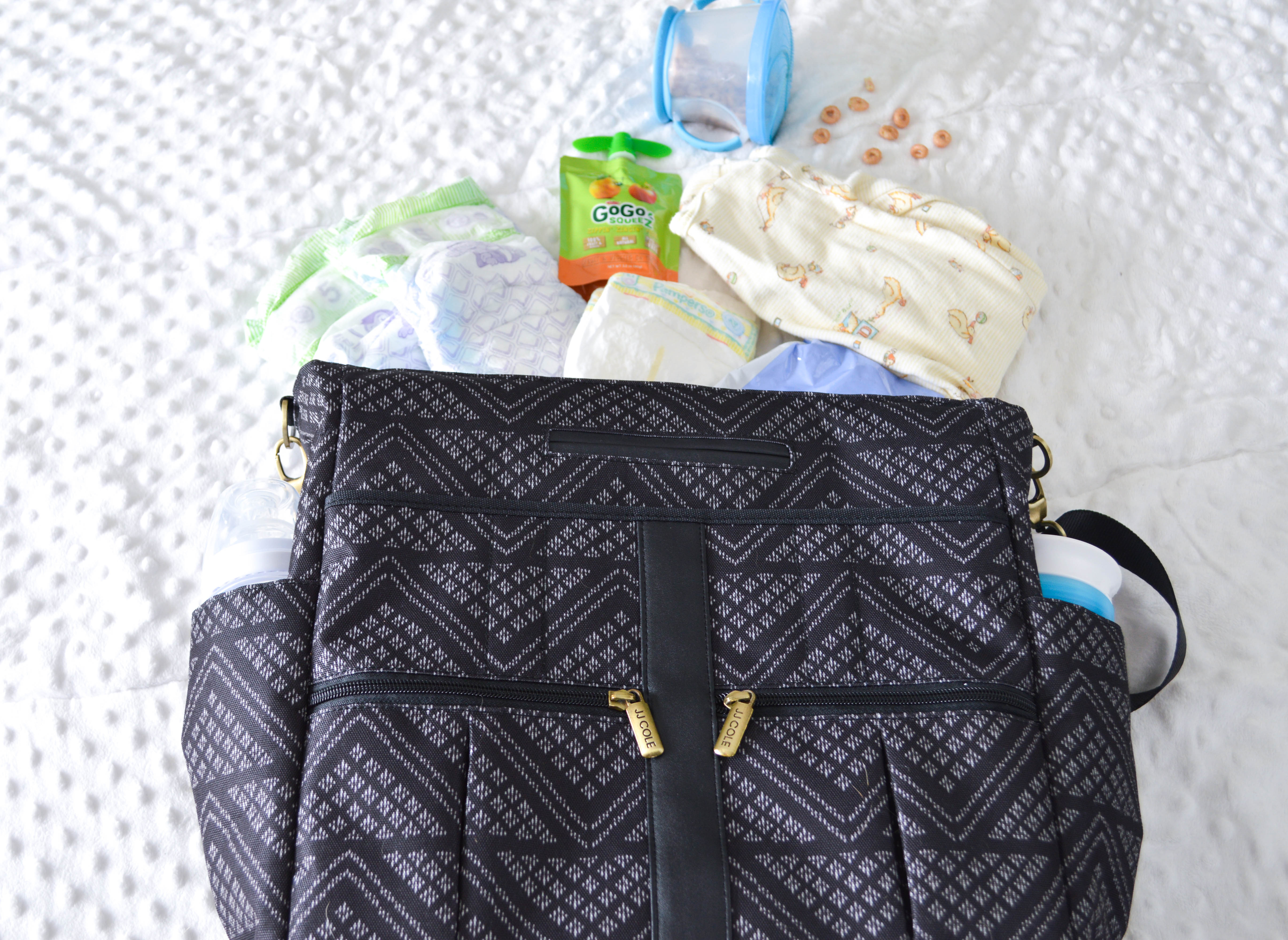 JJ Cole Backpack Diaper Bag review featured by popular Denver lifestyle blogger, All Things Lovely