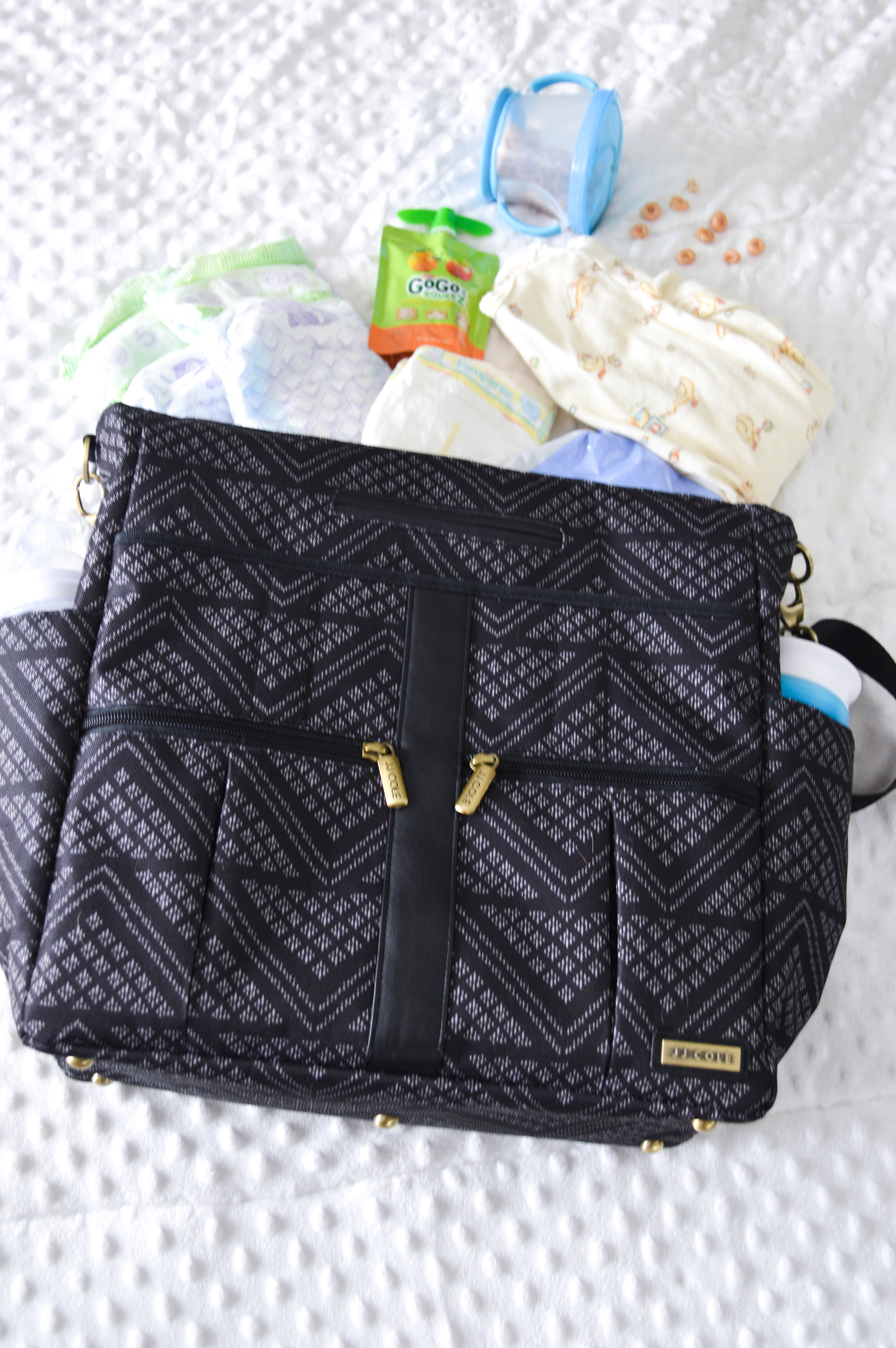 JJ Cole Backpack Diaper Bag review featured by popular Denver lifestyle blogger, All Things Lovely