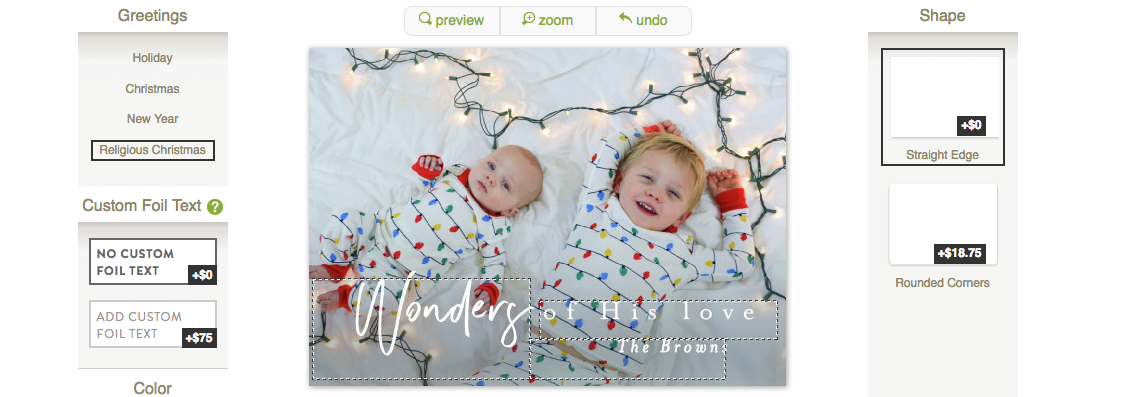 Minted Holiday cards process featured by top Denver lifestyle blog, All Things Lovely: image of the process to design your own Minted Holiday cards