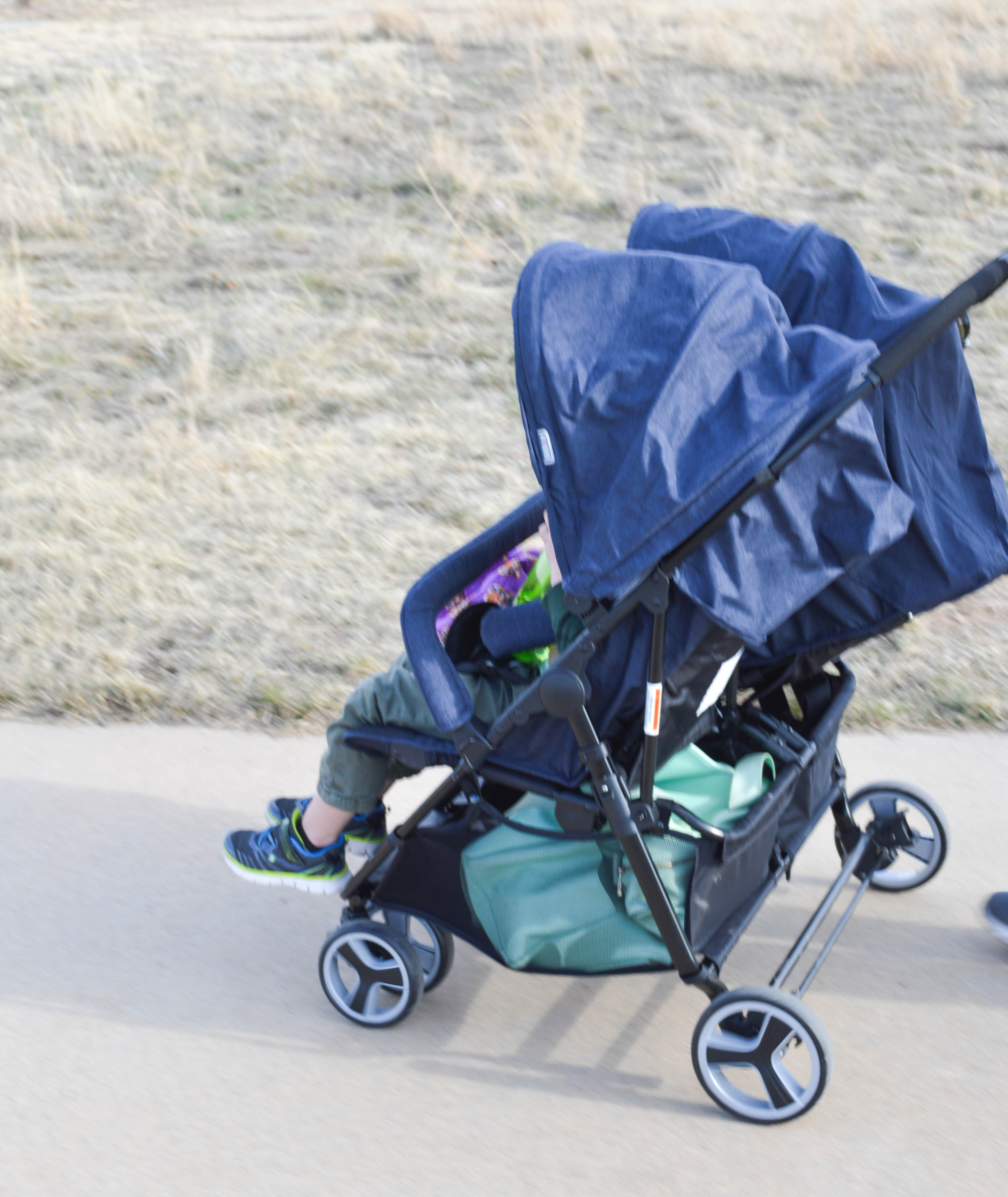 Biba double outlet stroller