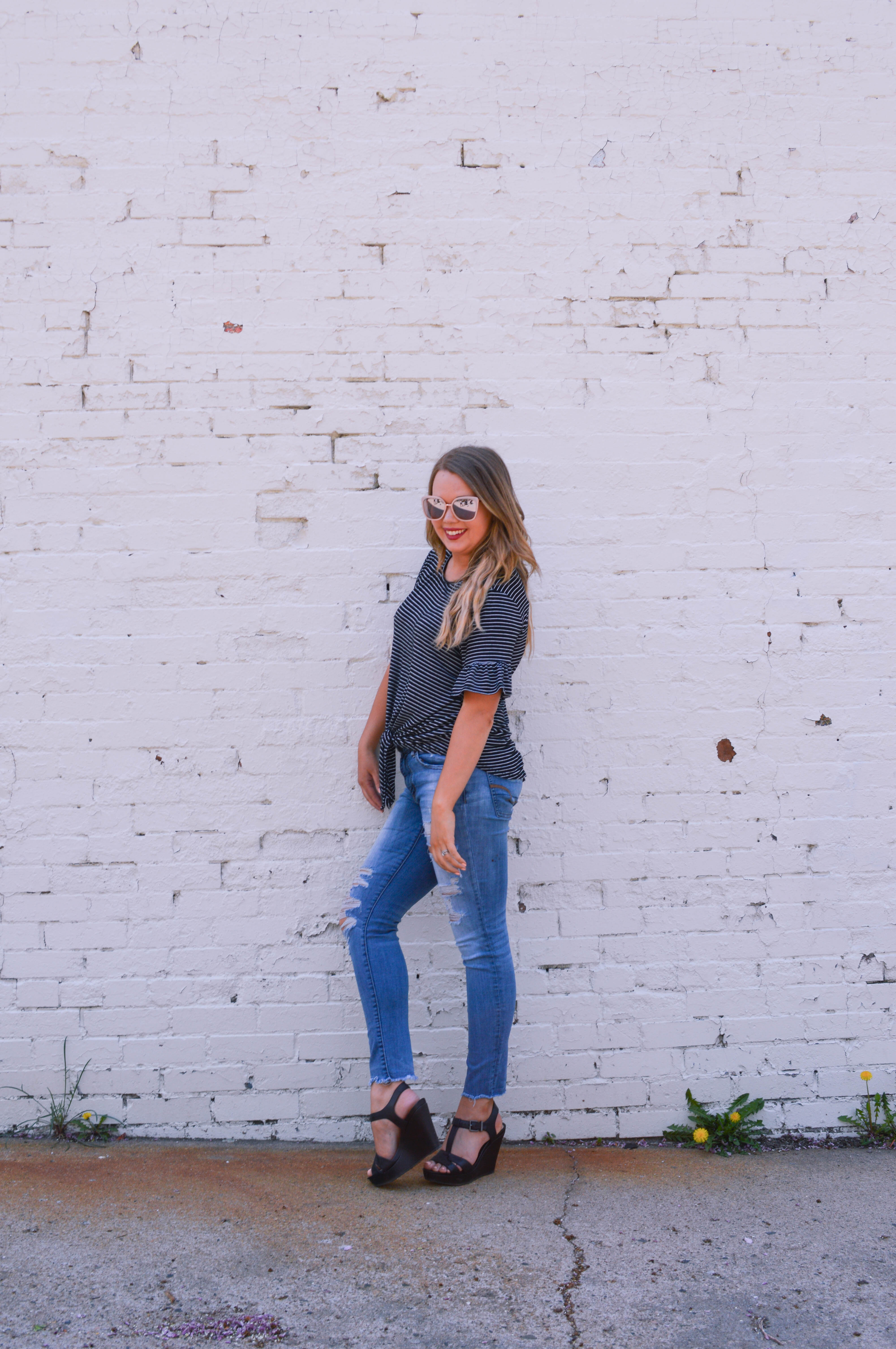 Ruthie Grace Boutique spring outfits featured by popular Denver fashion blogger, All Things Lovely