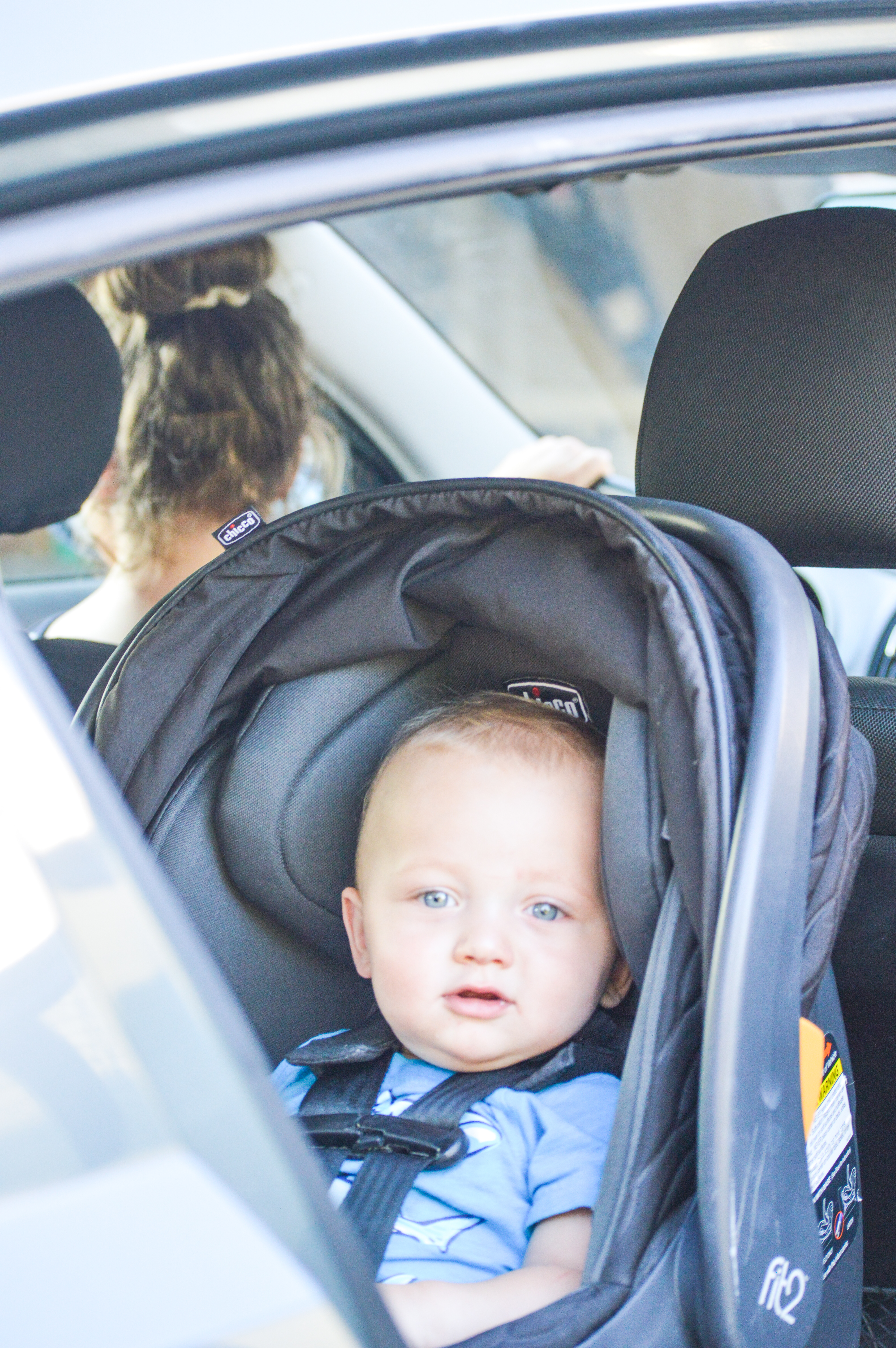 The Importance of Extended Rear Facing with Chicco Fit2 featured by popular Denver mom blogger, All Things Lovely