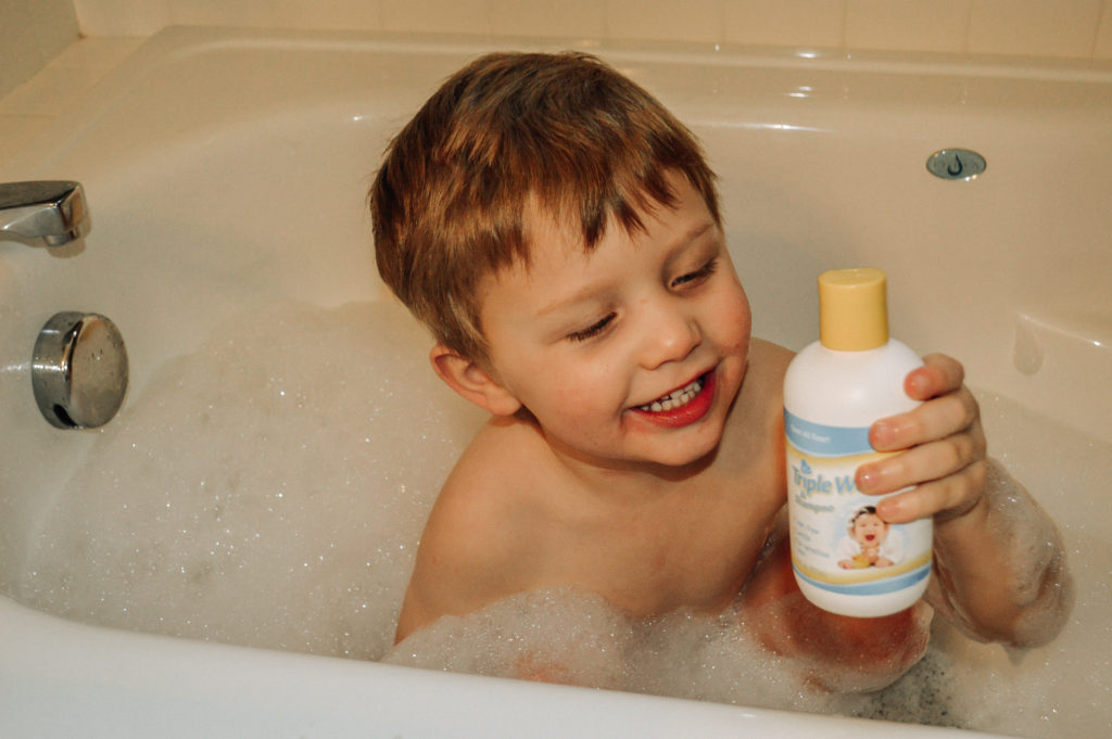 bath time with Triple Wash and Triple Soap featured by top US lifestyle blog, All Things Lovely